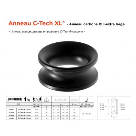 Extra nagy csúszógyűrű | C-Tech XL® carbon gyűrű