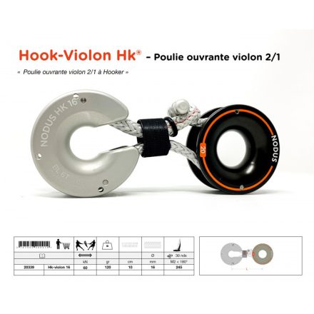 Nagy terhelhetőségű nyitható csiga | Hook-Violon Hk®
