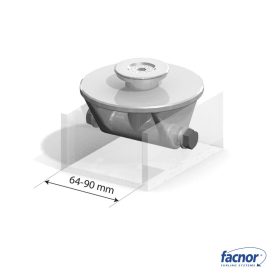 Rögzítőtalp hogonyveretre, 63-90 mm