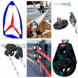 Betekerhető genakker komplett készlet, 75 m2