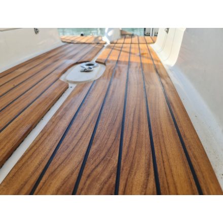 Valódi teak deck burkolat, 9 mm