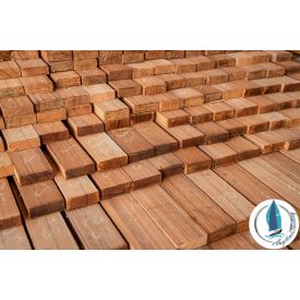   Teak natúr palló, 52x80-130 mm keresztmetszet, változó hossz