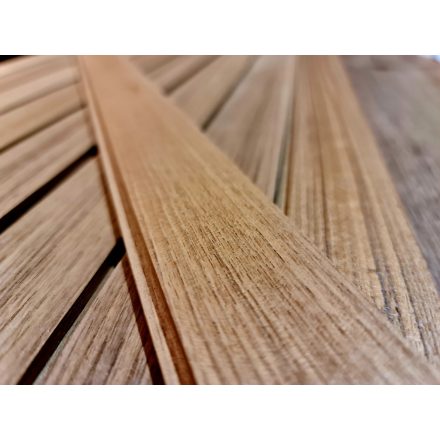 Nútolt teak léc, 50×9 mm, 120±5 cm