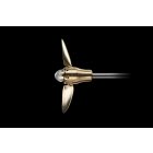 2 lapátos RA csukódó hajócsavar, egyenes kihajtásra