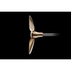 2 lapátos csukódó hajócsavar, egyenes kihajtásra