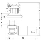 40QT Orbit Csörlő, 2 sebességes, QuickTrim™, E1 12V